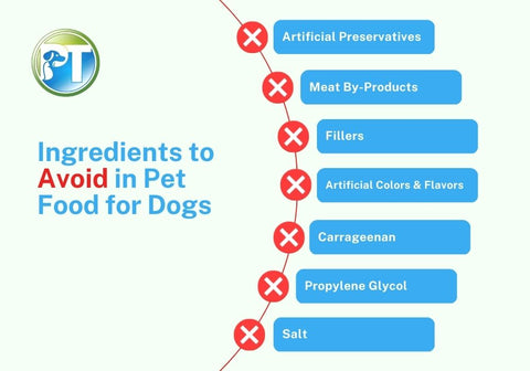 Ingredients to Avoid in Pet Food for Dogs Chart