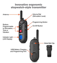 PE-900 Pro Educator Remote Transmitter with Parts Labeled