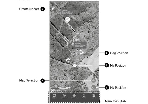 Dogtra Pathfinder2 App Map