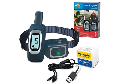 PetSafe 300 Yard Remote Spray Trainer Product Inclusions