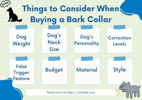 Things to Consider Before Buying a No Bark Collar Infographic