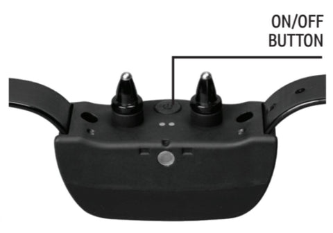 SD-1825X Receiver Collar On/Off Button Labeled