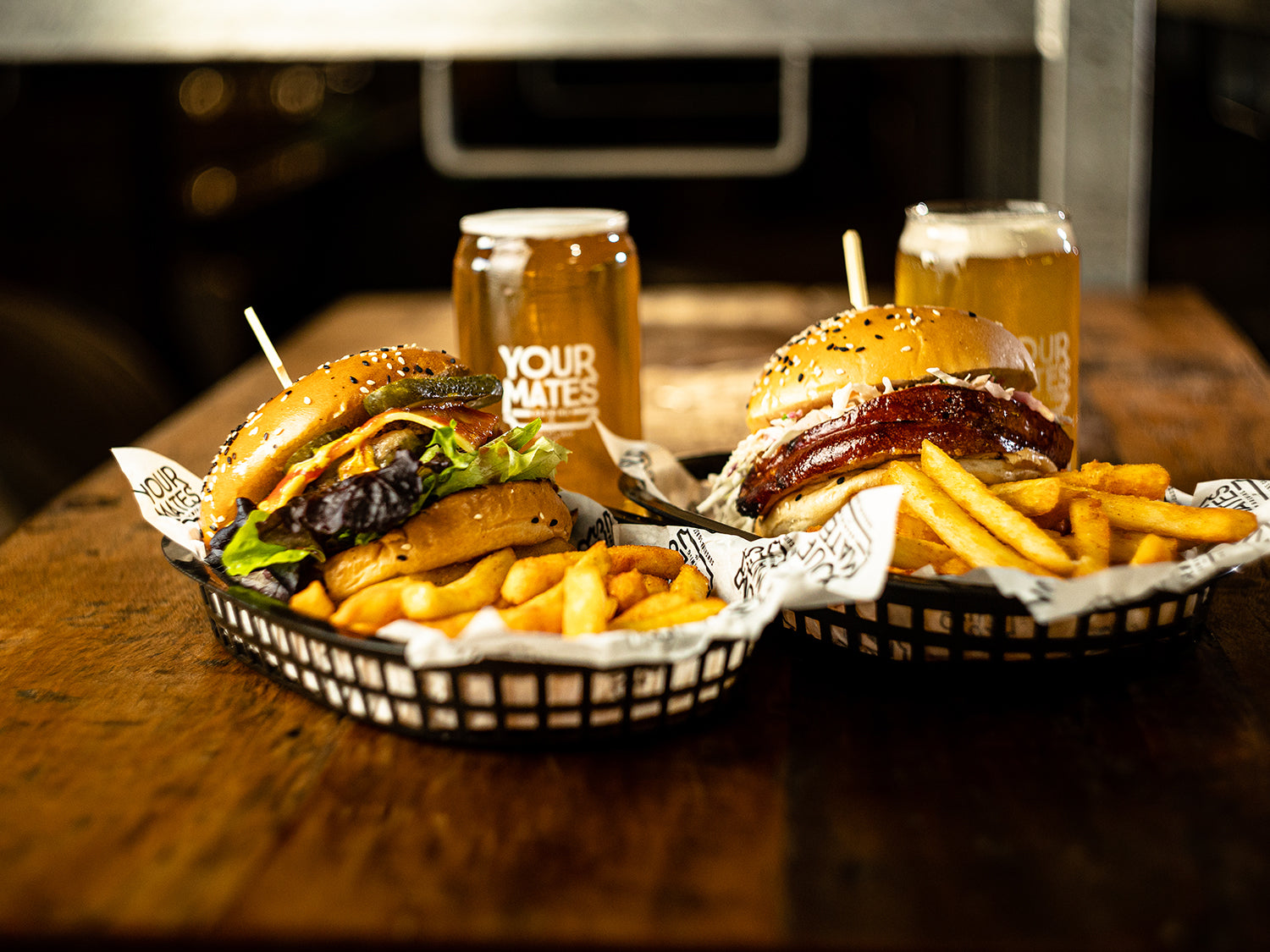 Your Mates Bowlspub Trivia Burger & Chips