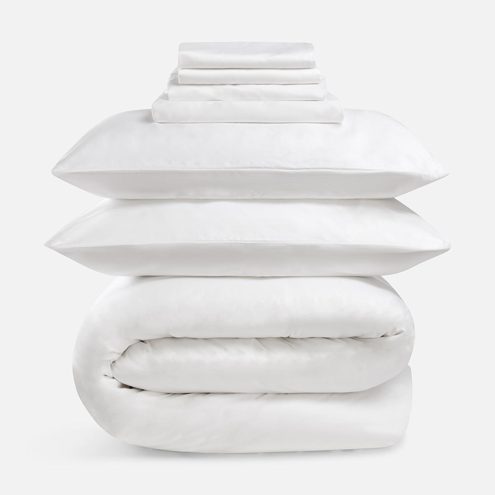 Luxus “All in” Bettwäsche Bundle - Weiß