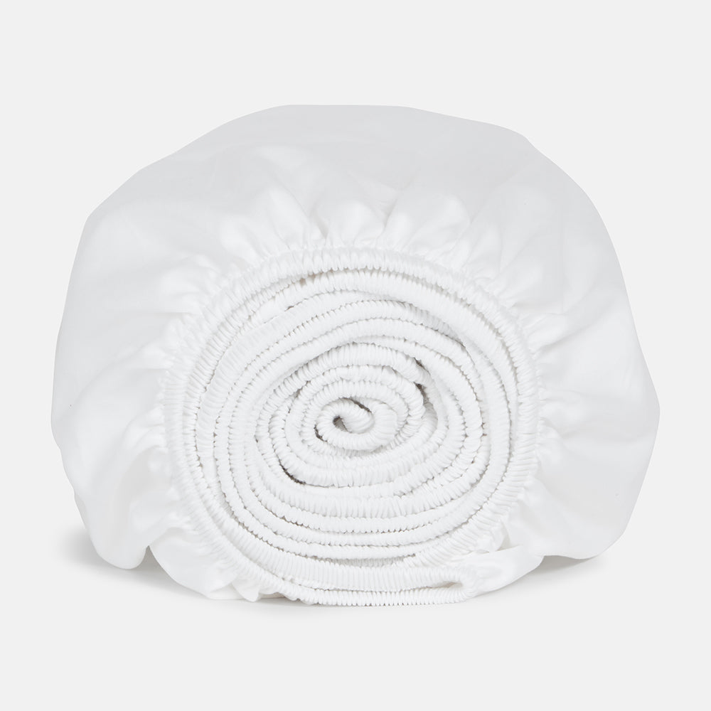 Luxus Spannbettlaken - Weiß 135 x 190