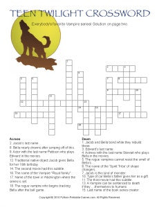 Halloween Crosswords – Printable Games