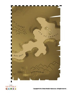 treasure map templates printable games