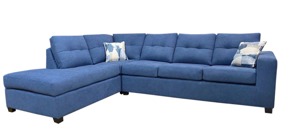 Blue sectional that can be customized