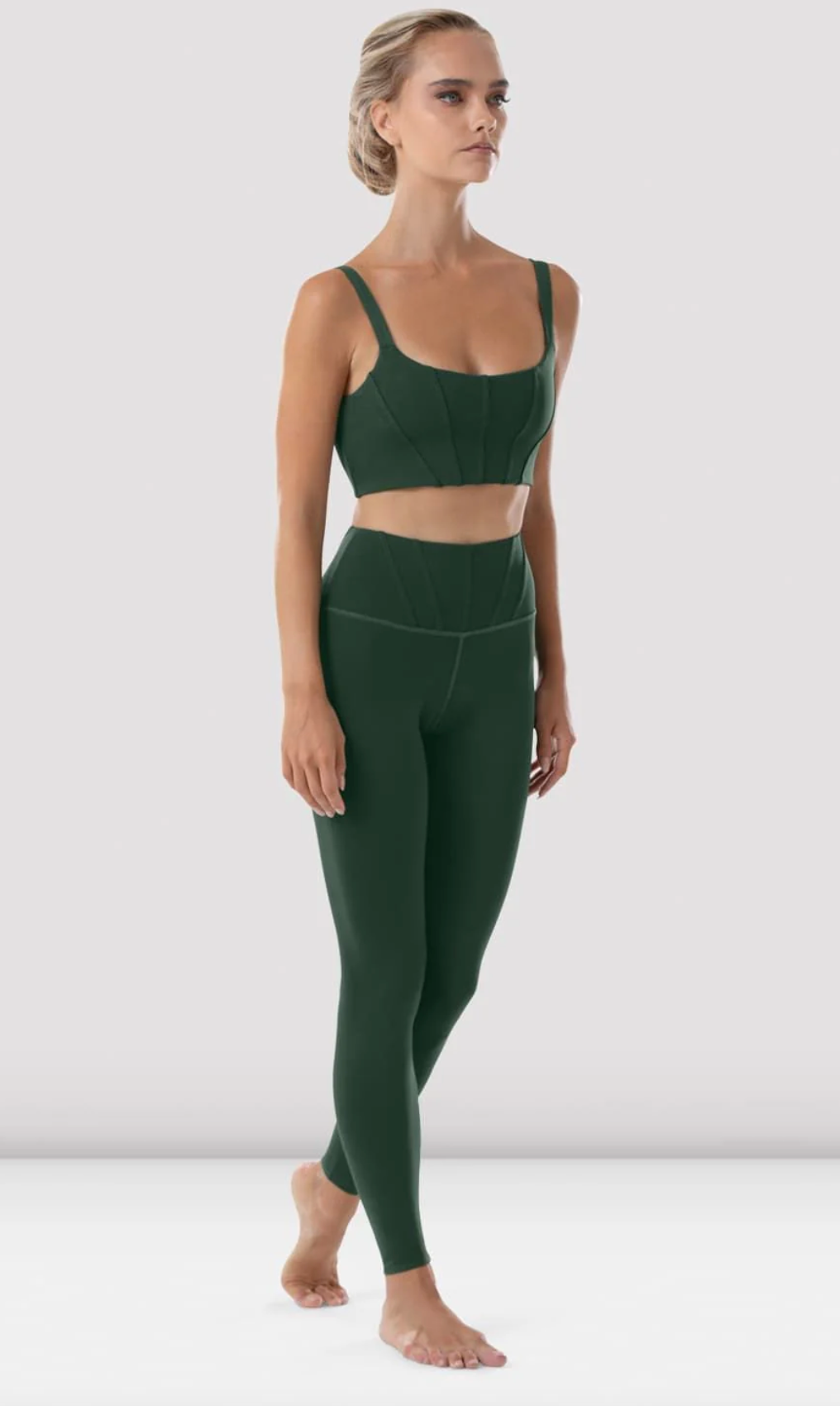 Ladies Reva Full Length Paneled Waist Legging