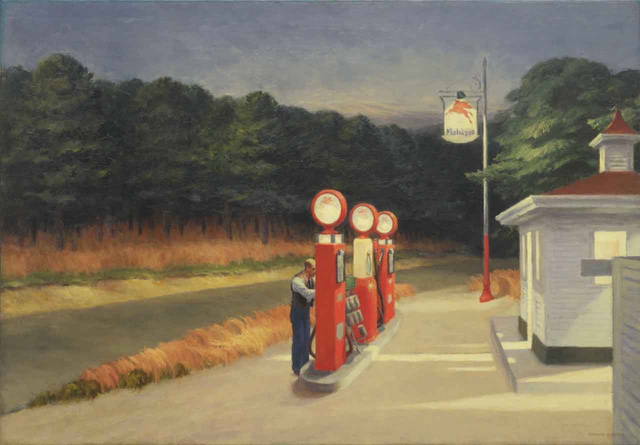 Gas by Edward Hopper