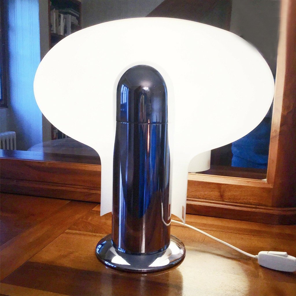 keten Leidingen vlam Rare Mid-Century "Leuke" table lamp designed by Celli Tognon for Stiln -  Mindscapade ]|[