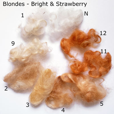 Warm shades of blonde & strawberry blonde using cassia, henna & indigo