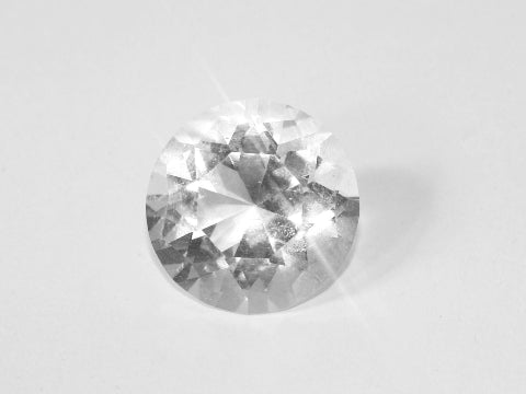 Close-up of a round-cut diamond's facets