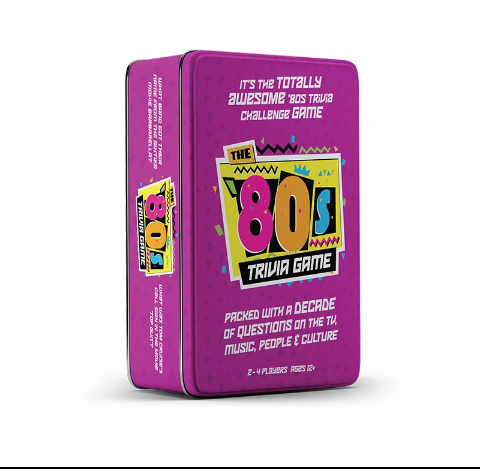 The 80's Trivia Tin Game Travel Edition