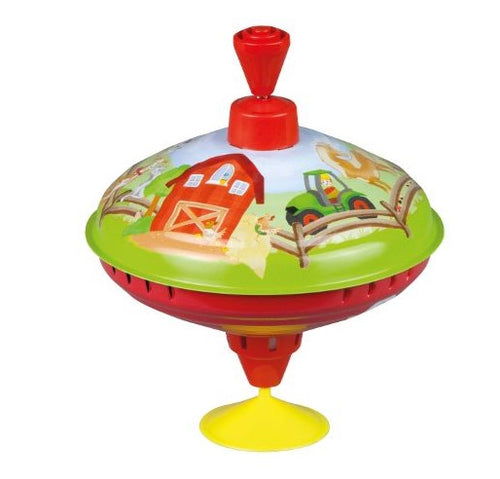 Multicoloured Humming Top Spinning Toddler Toy 19cm – Earth Toys