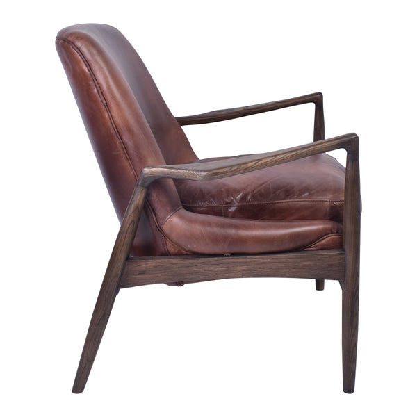 contemporary leather armchair