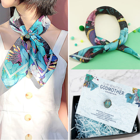 stephy scarf godmother gift set