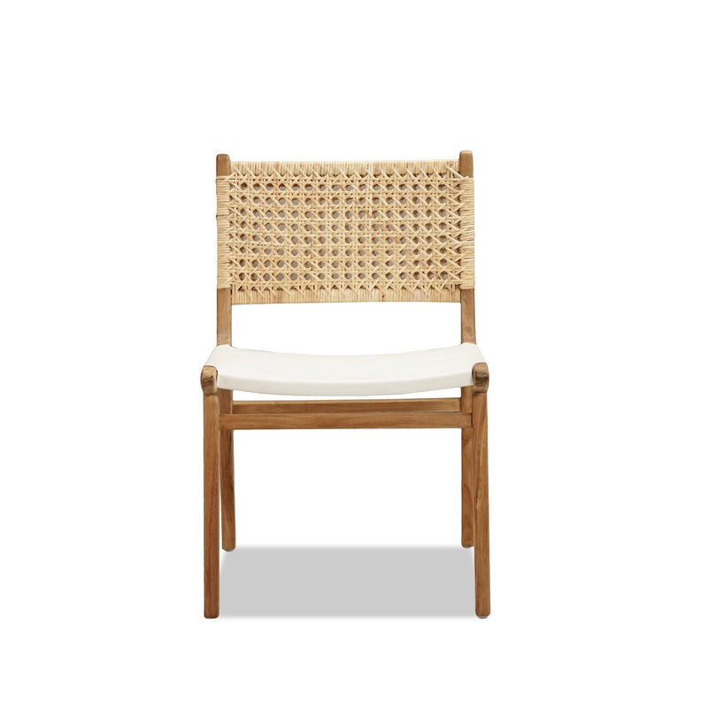 timber rattan dining chairs