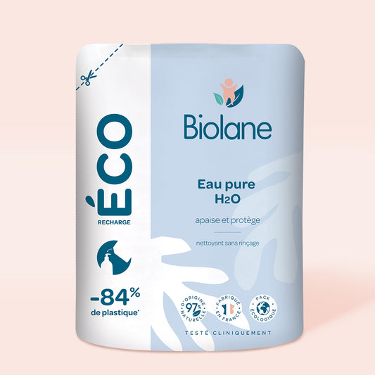 Eau Pure H2O Nettoyante Sans Rinçage BIOLANE : le flacon pompe de 750mL à  Prix Carrefour