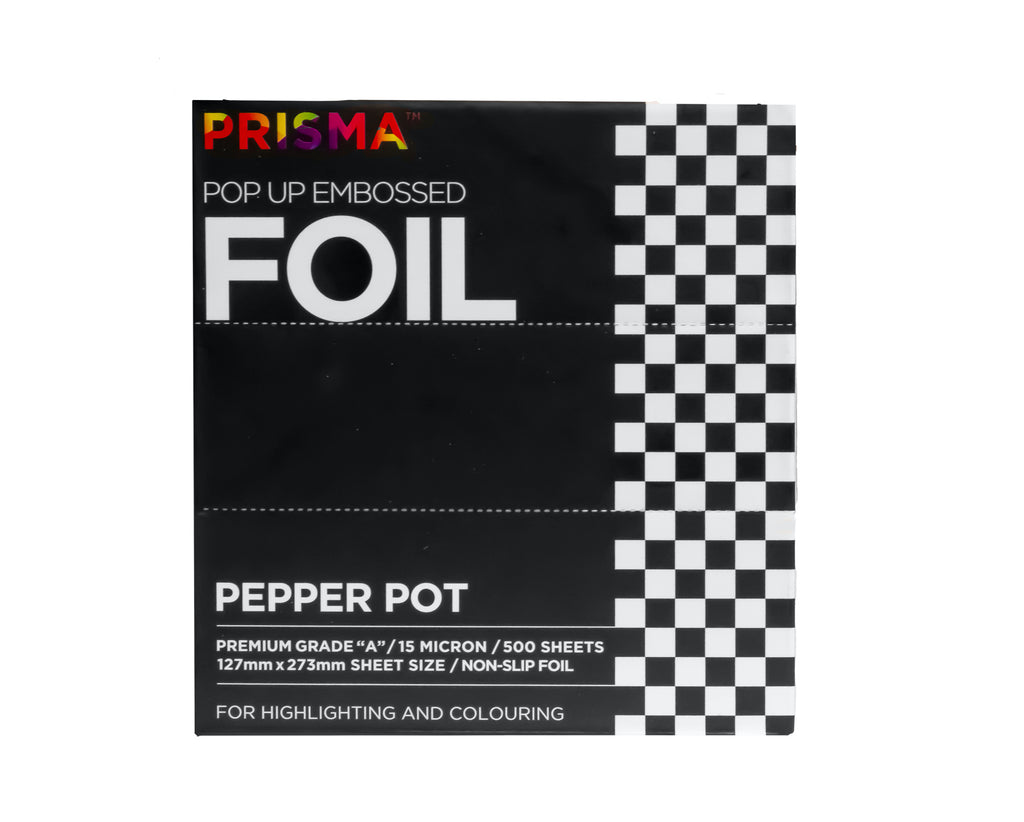 PRISMA - PopUp Foil - Pepper Pot - Black & White (500 sheets) (PR-PUF- –  Agenda Salon Concepts