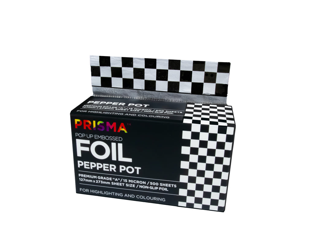 PRISMA - PopUp Foil - Pepper Pot - Black & White (500 sheets) (PR-PUF- –  Agenda Salon Concepts