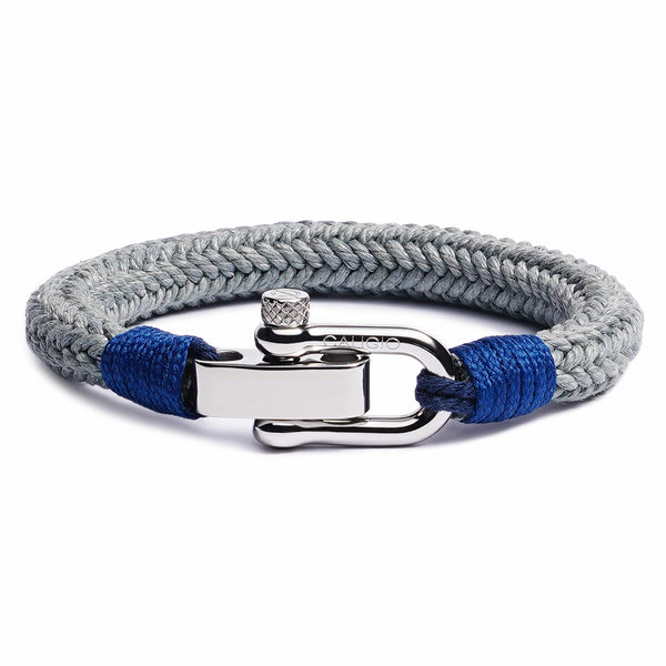 California-Designed Cotton Men's Bracelet - Gio Navy Blue