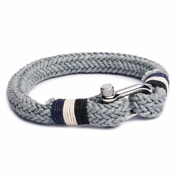 Buy Men's Nylon Bracelet - Nautical Black Nylon by Caligio – CALIGIO