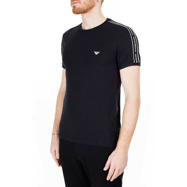 emporio armani lounge crew neck t shirt black