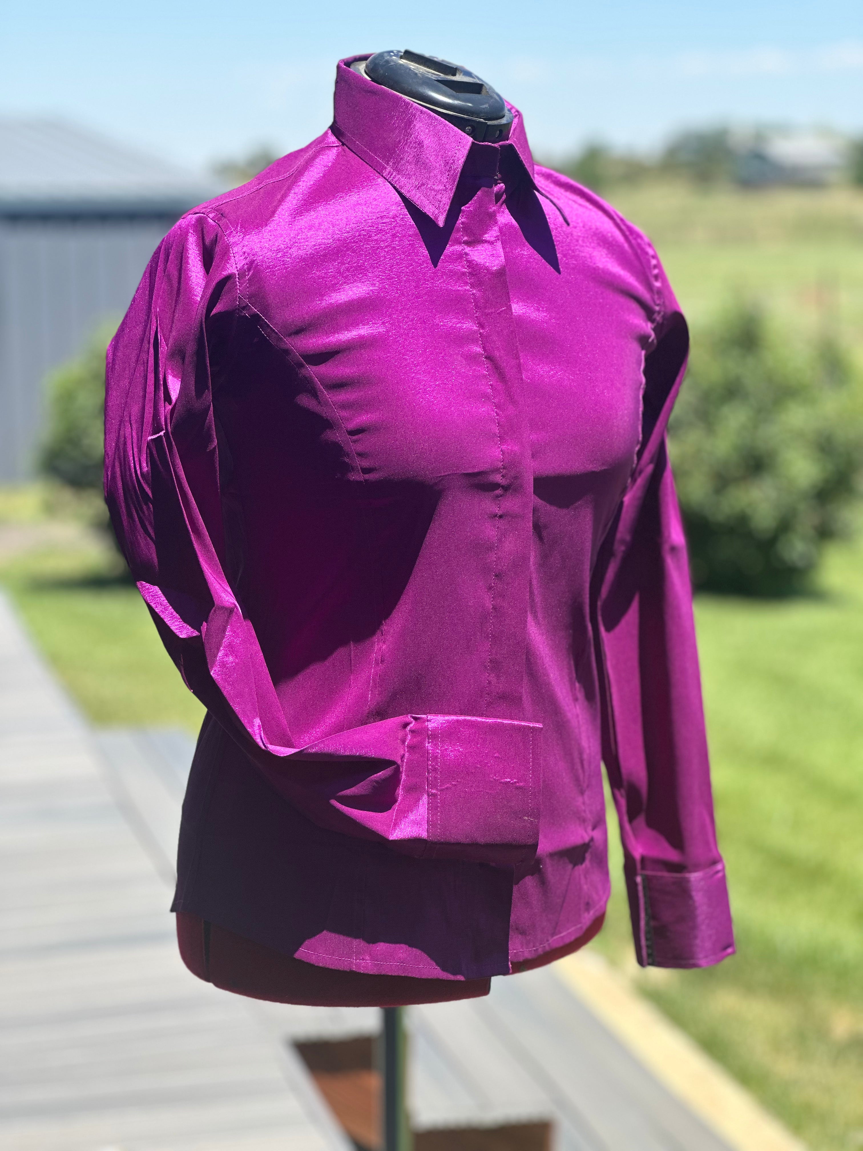 Taffeta Show Shirt - (Shiney) Fuschia (#8)