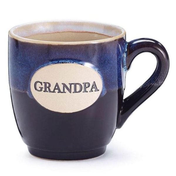 Miicol 16 oz Ceramic Flat Bottom Coffee Mug Gifting for the World's Best  Grandpa Ever, Cyan