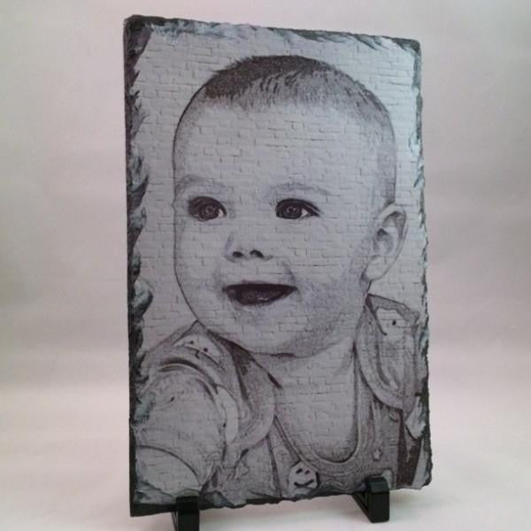 Photo Pencil On Wall Drawing on Rectangular Slates · Ellisi Gifts