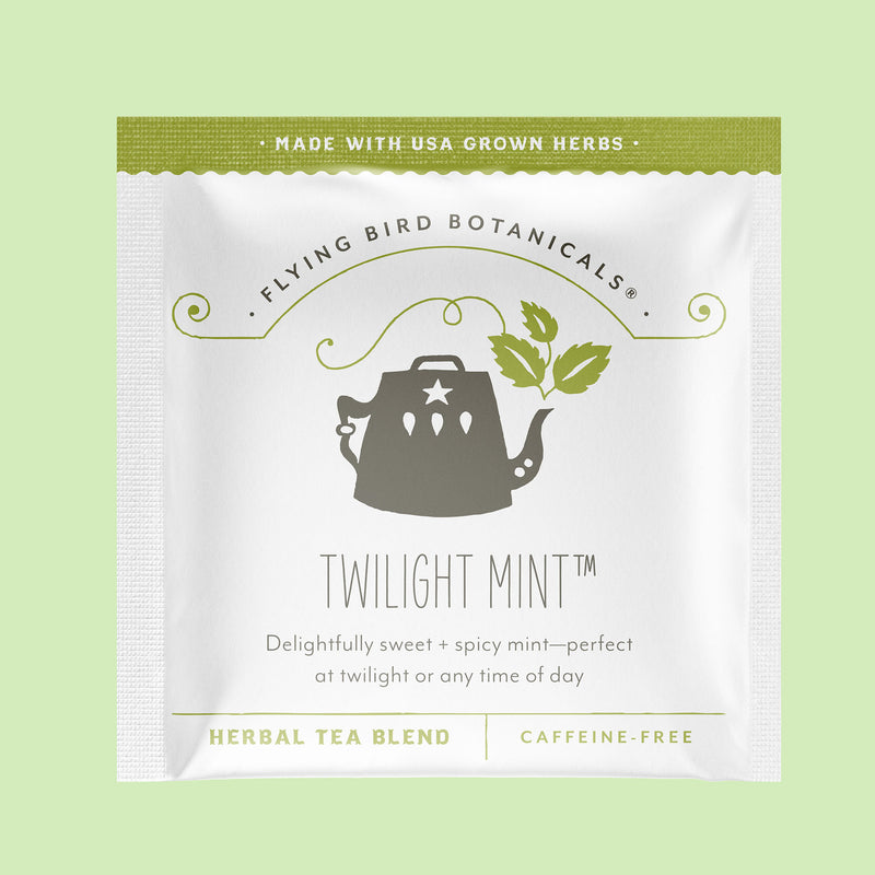 Twilight Mint Tea Bags – Flying Bird Botanicals