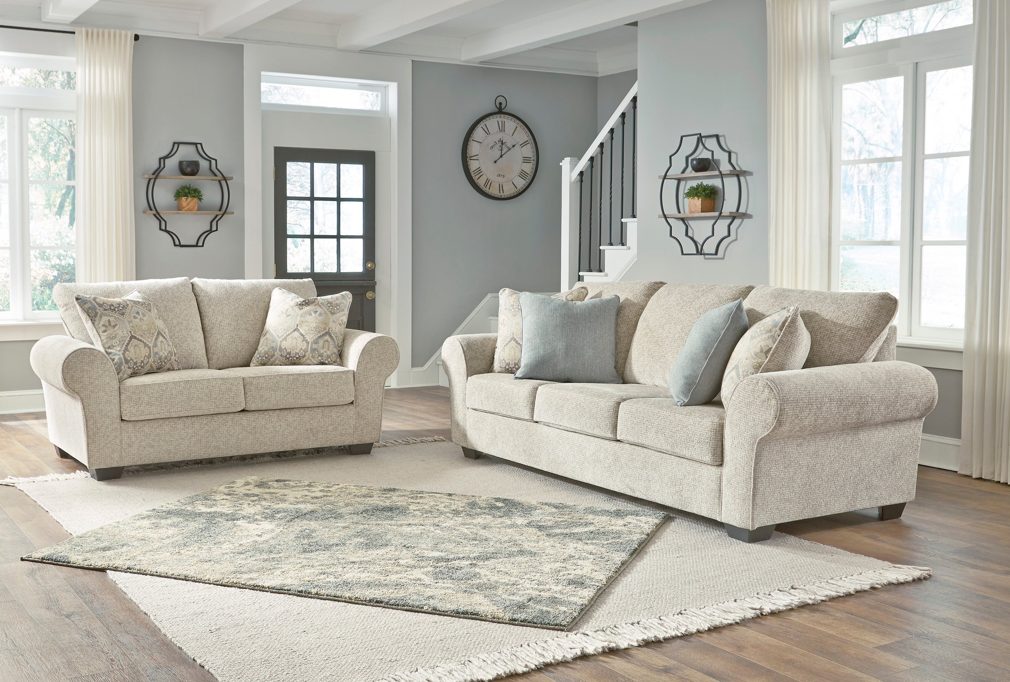 Haisley Ivory Sofa & Loveseat – WCC Furniture & Mattress Center