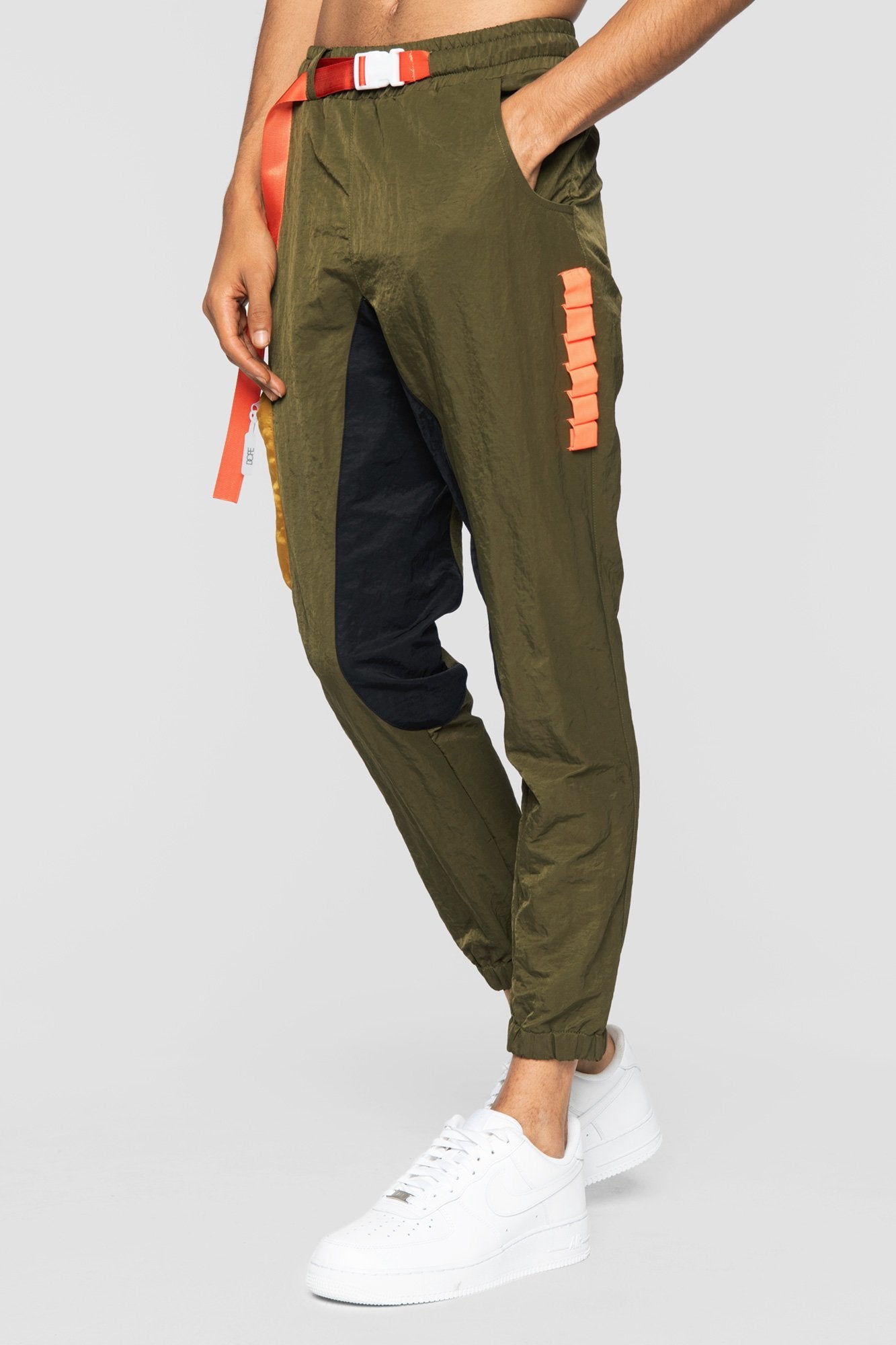 army green joggers