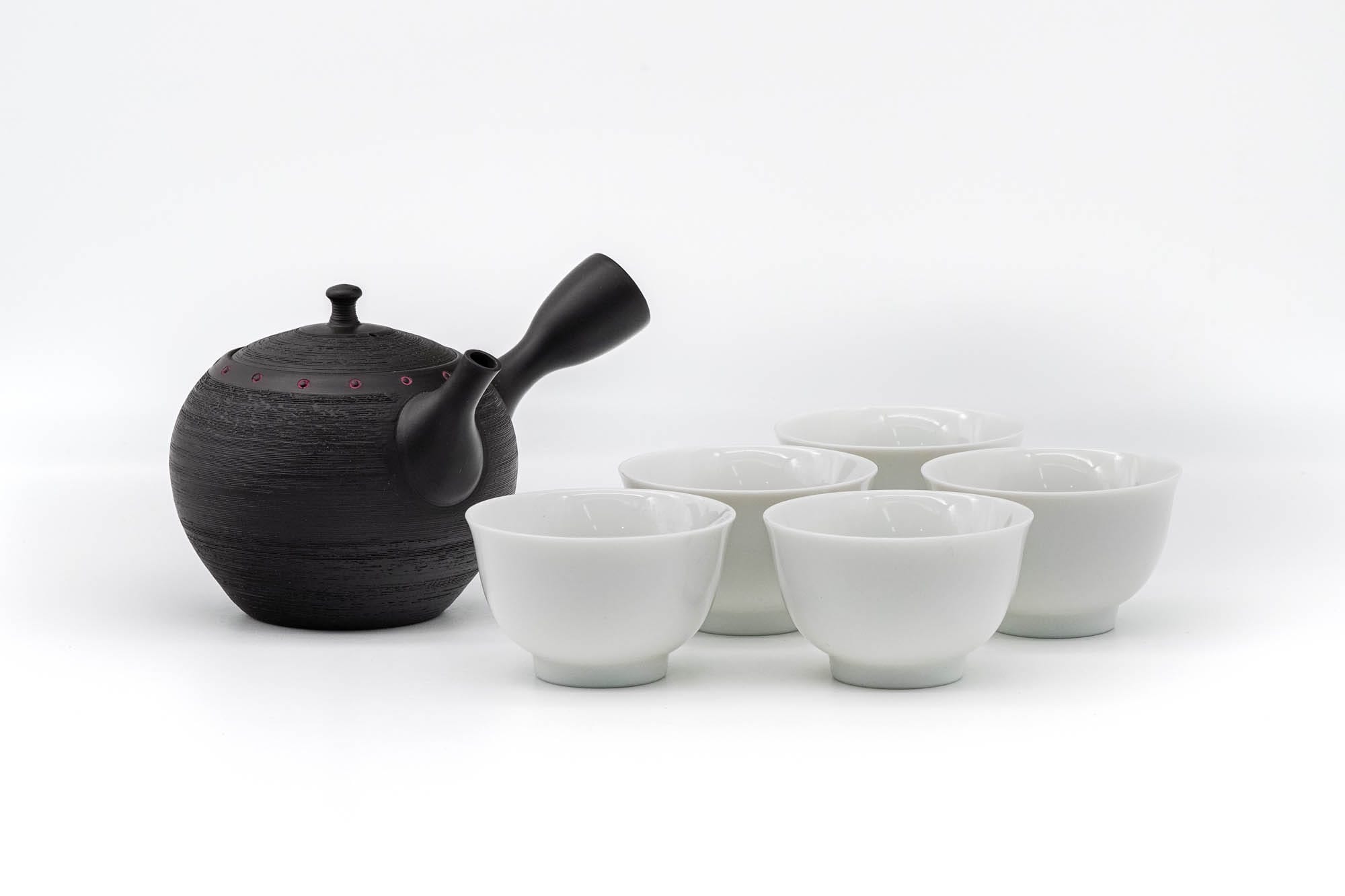 Japanese Kintsugi Tea Set, Teapot and Cups