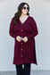Zenana Autumn Aura Full Size Ribbed Longline Cardigan in Dark Burgundy