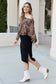 Culture Code Leopard Slit Knee-Length Dress
