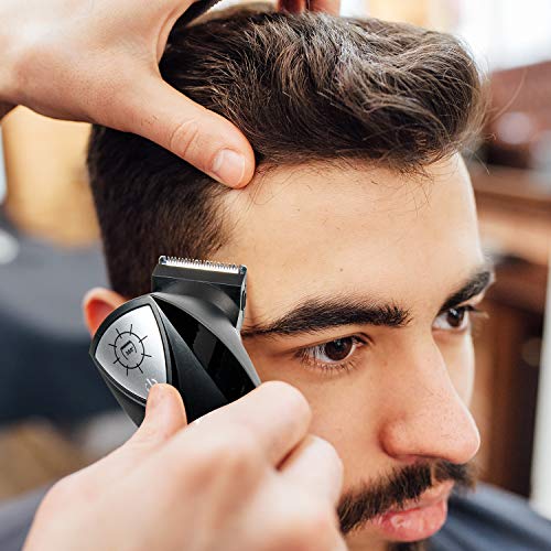 haircut using beard trimmer