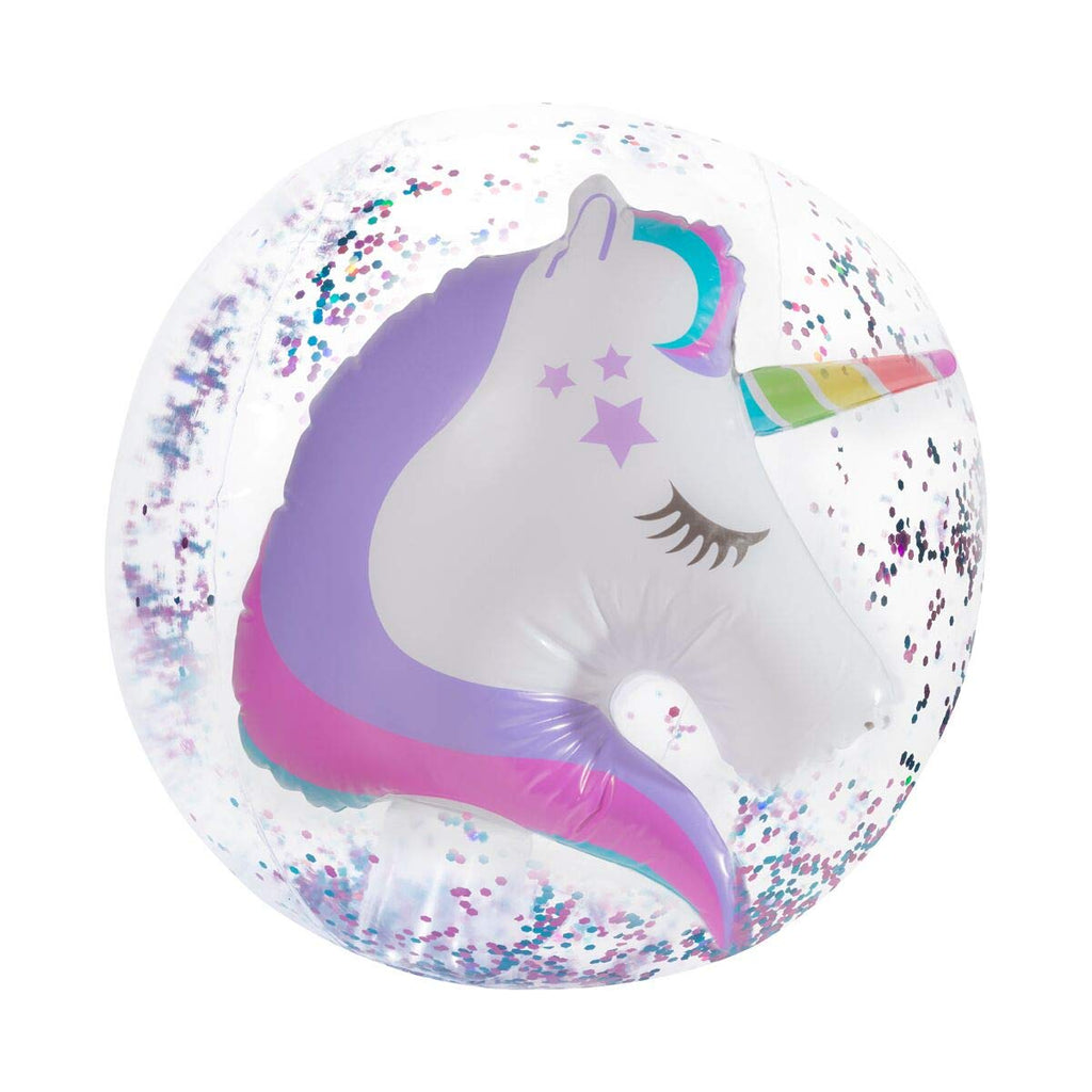 glitter confetti beach ball