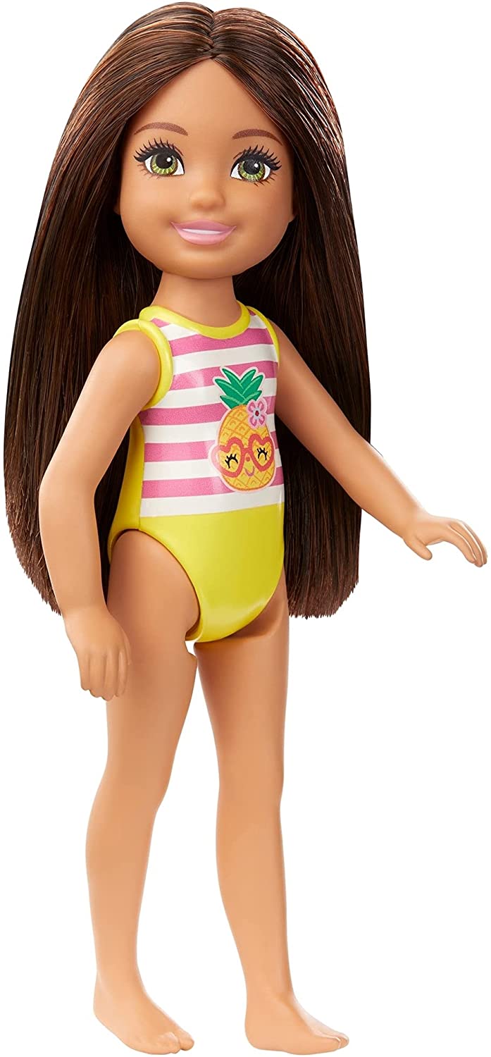 Vriend agitatie scannen Barbie Club Chelsea Beach Doll with Pineapple Swimsuit – Monkey Fish Toys