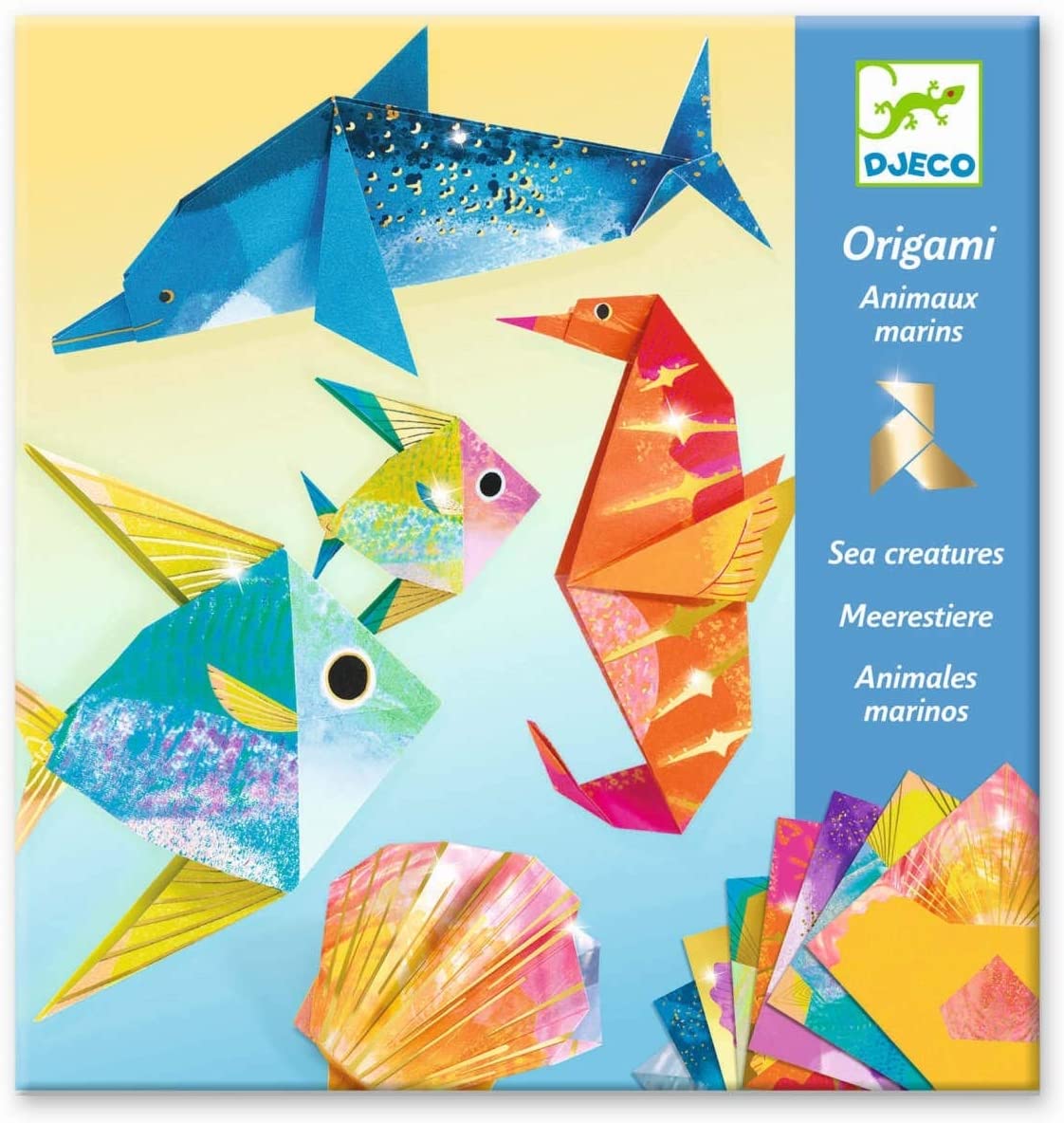 Yibeishu Origami Paper Kit with Instructions Book 20 Easy Origami Projects 6x6 inch Origami Paper Double Sided Square Colorful Folding Paper Set for