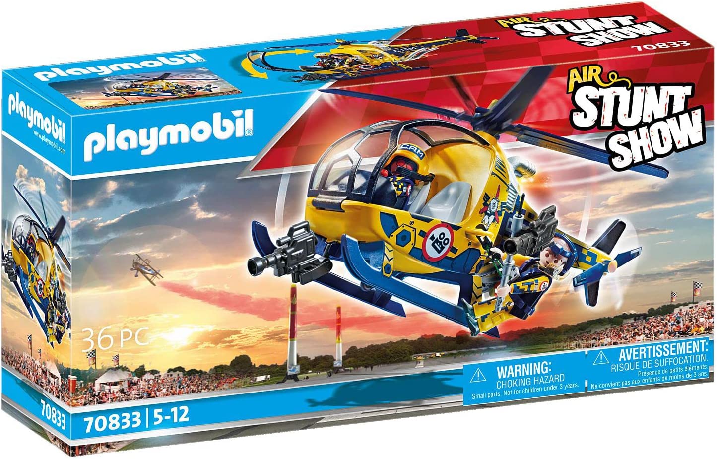 Playmobil 70833 Stunt Show Helicopter with Film Crew – Fish Toys