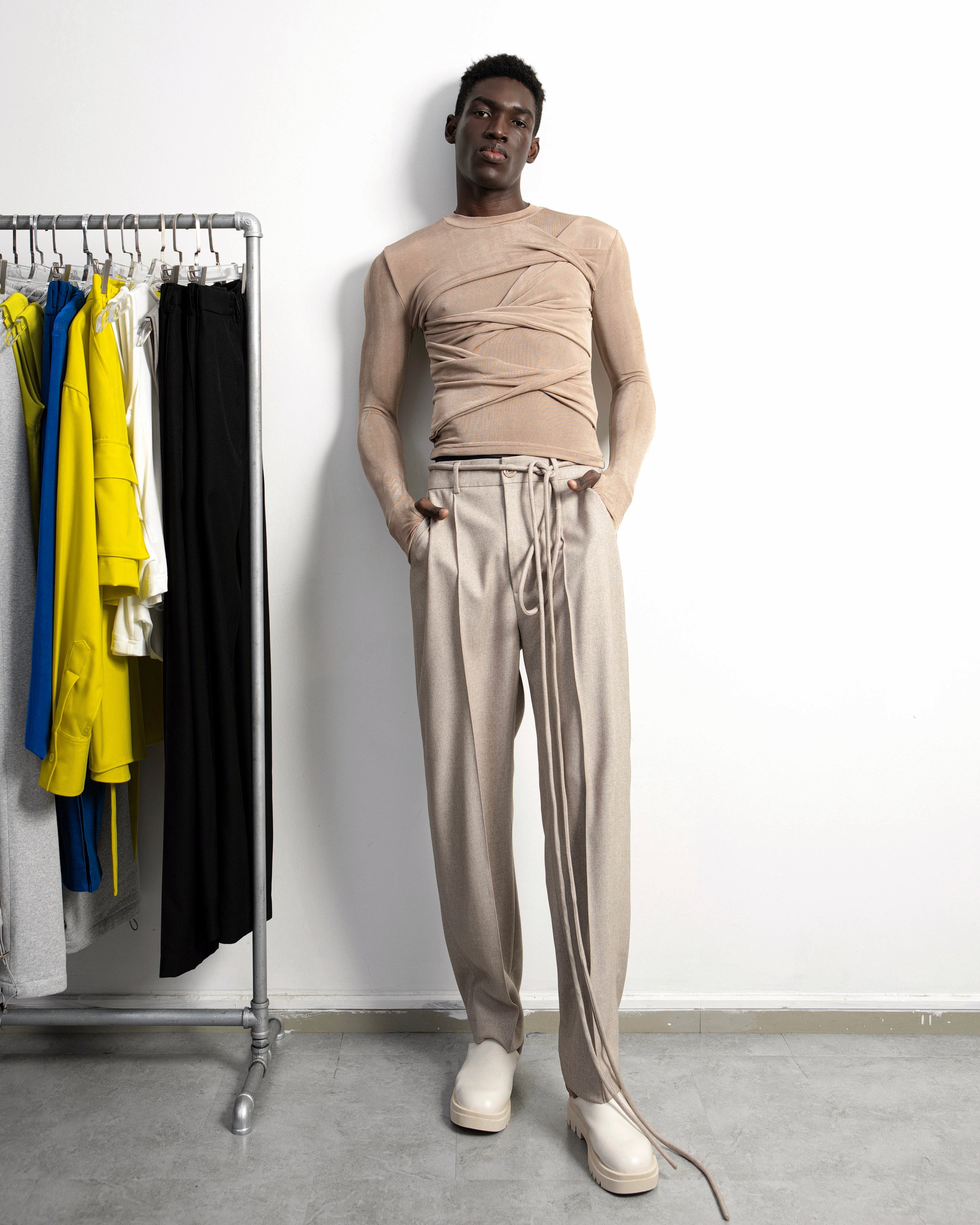 Tailored Trousers (Cream)