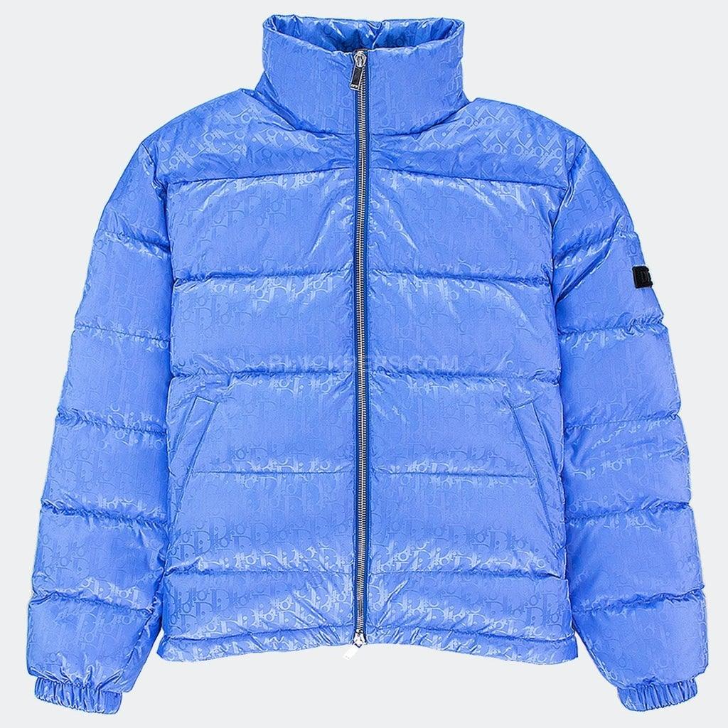 DIOR OBLIQUE DOWN JACKET BLUE