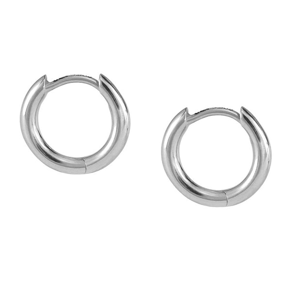 Laura Lee Silver Skinny Huggy Hoops – Sweet Pea Jewellery