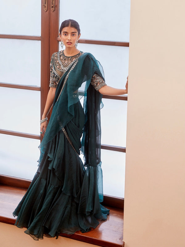 Buy Green Sarees for Women by TIRA Online | Ajio.com