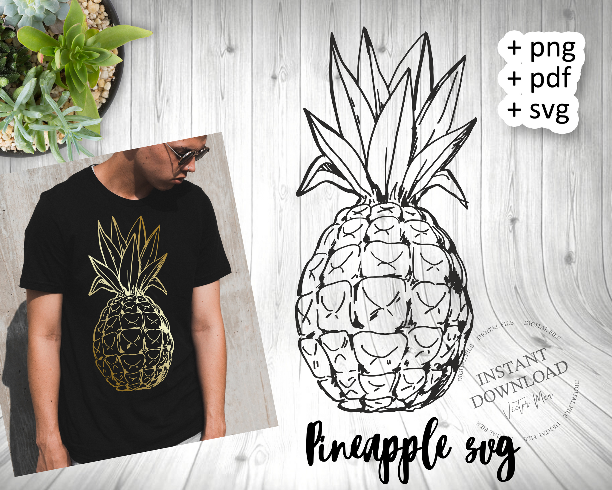 Download Pineapple Svg And Clipart Summer Fruit Svg Instant Download Mea Design Svg