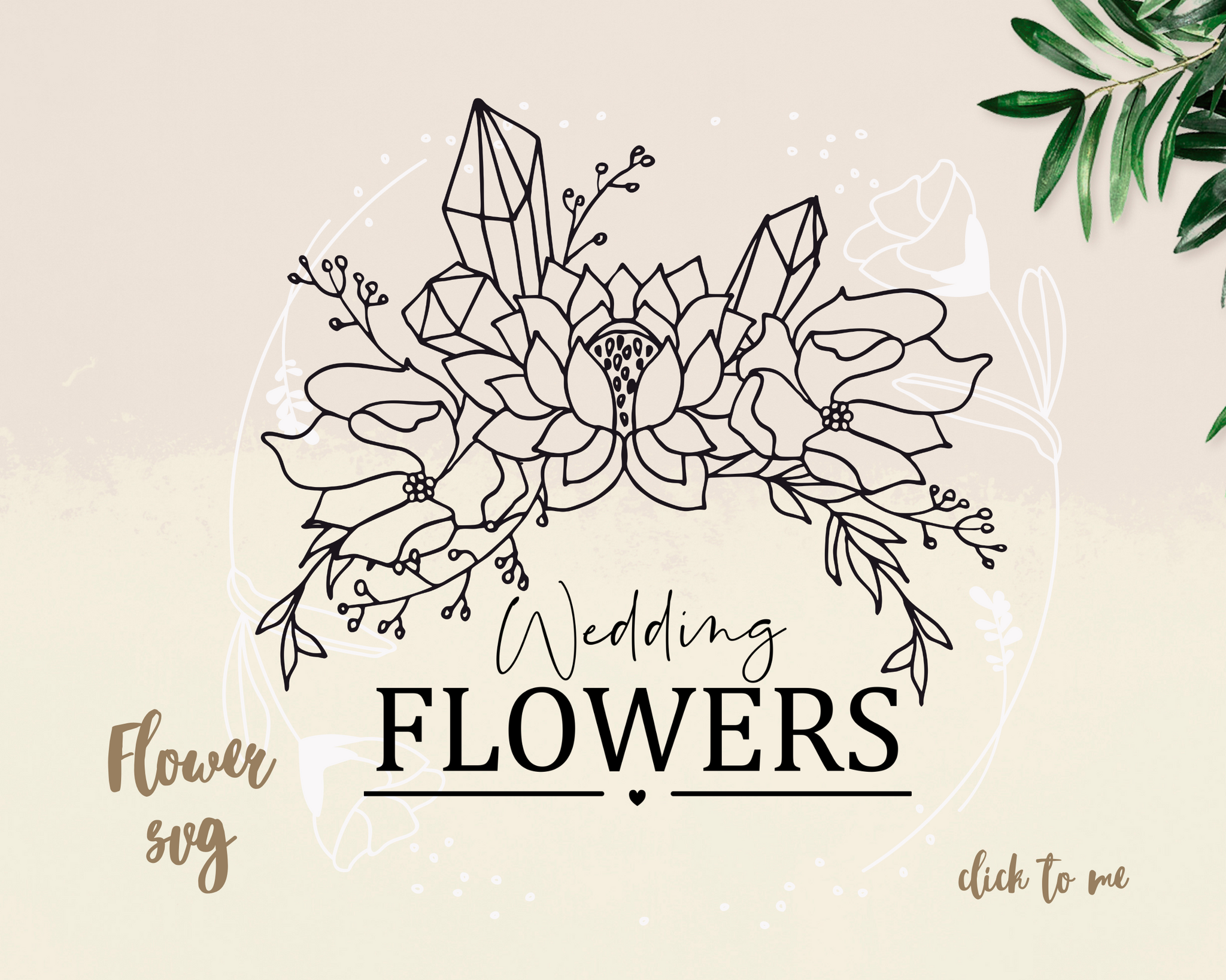 Download Flower Wreath Svg Flora Svg Wedding Flowers Svg Instant Download Mea Design Svg
