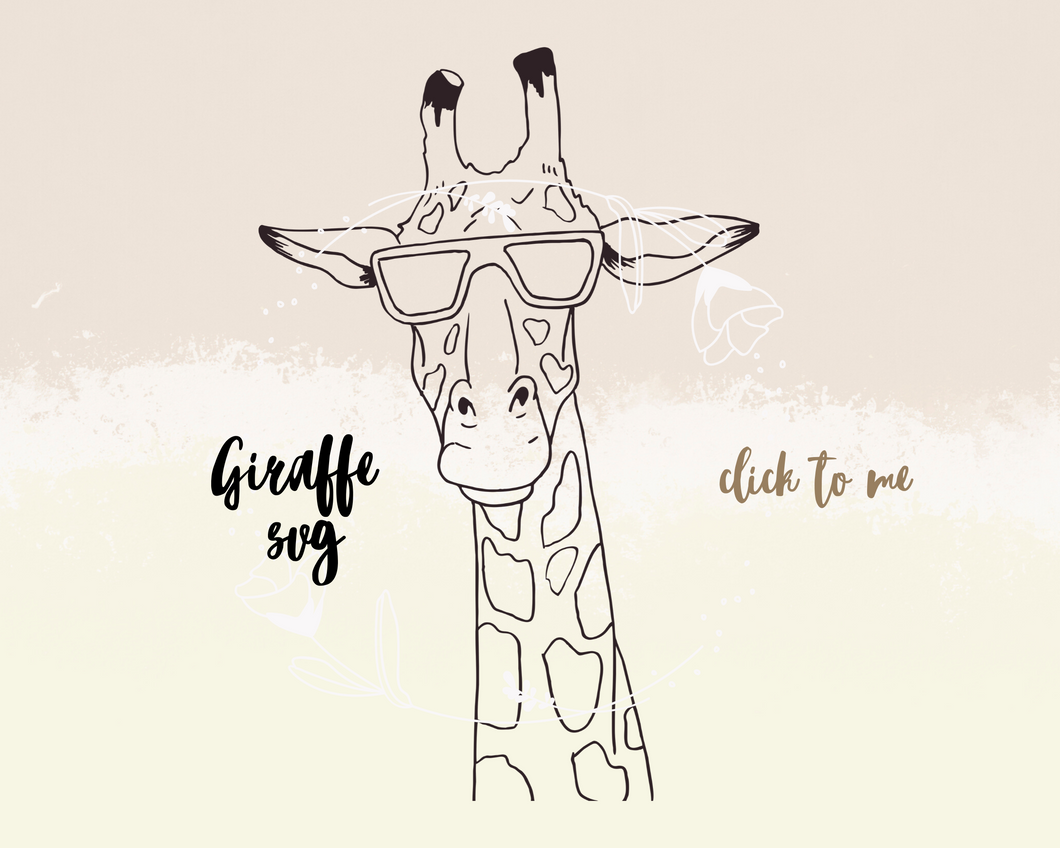 Download Clip Art Giraffe Svg Giraffe Clipart Giraffe Digital Print Giraffe Download Giraffe Digital Art Collectibles