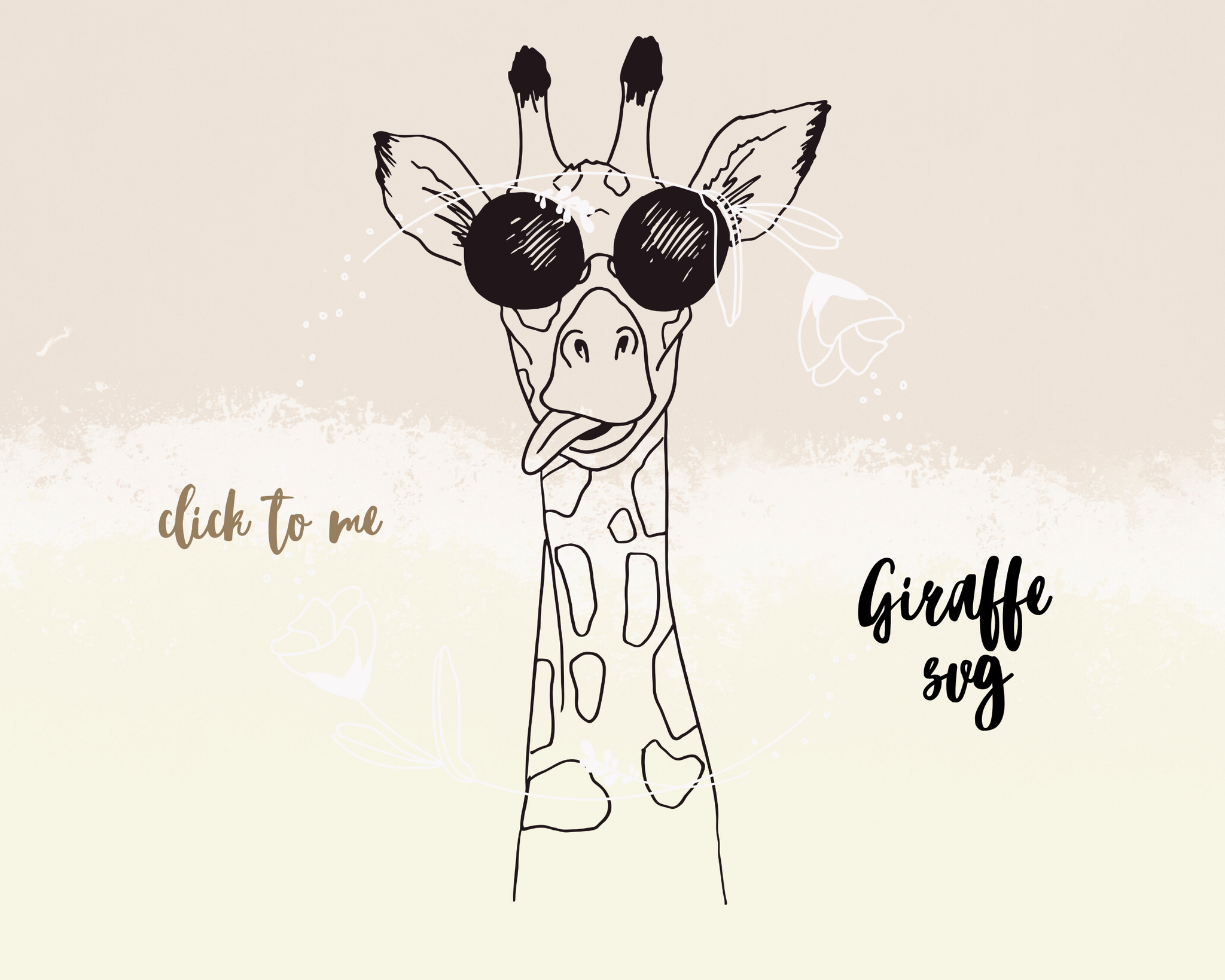 Download Giraffe Png And Svg File For Cricut Awesome Doodle Giraffe Clipart D Mea Design Svg